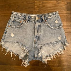 zara high waisted shorts